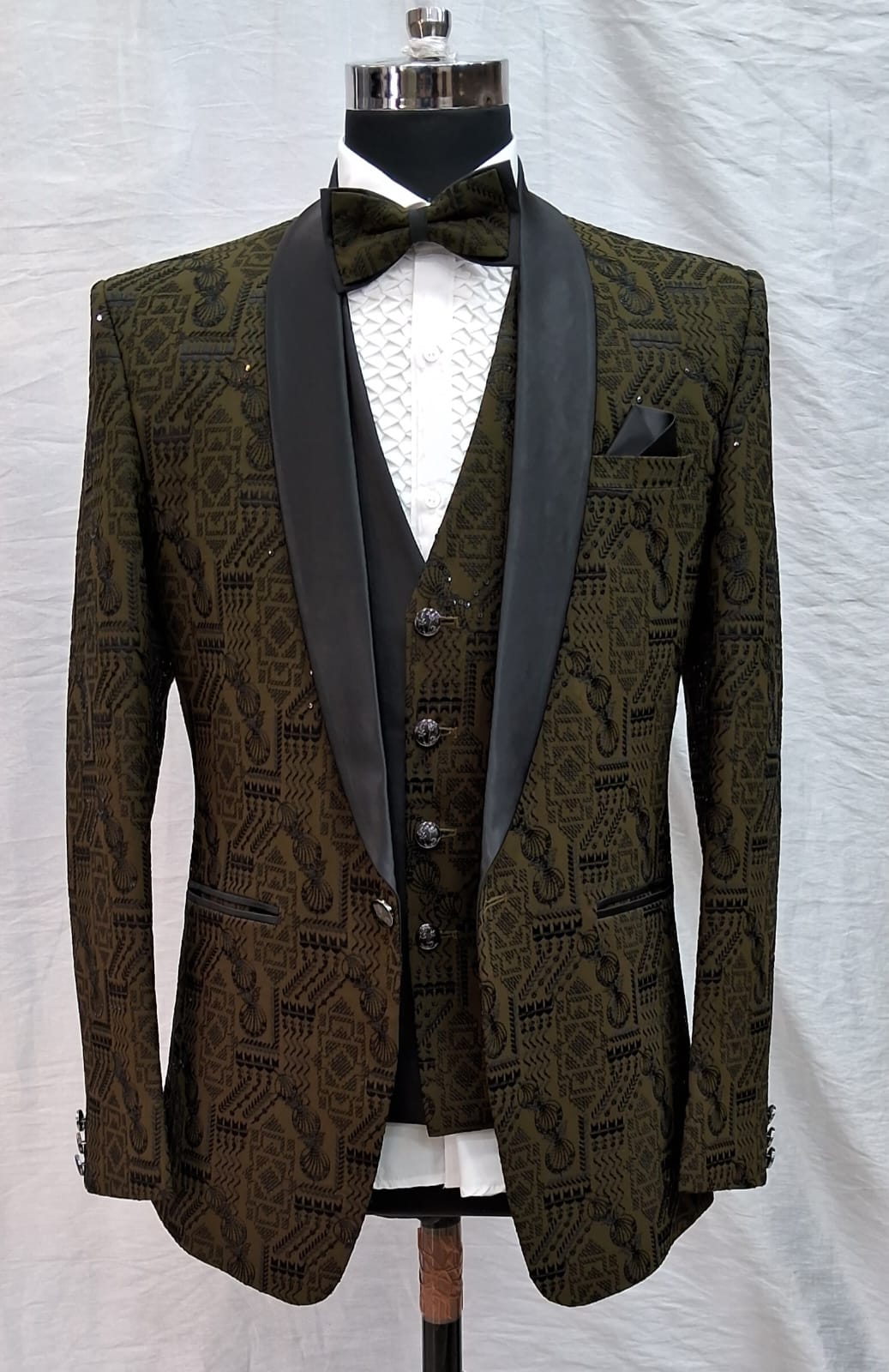 Snake Print Tuxedo Suit